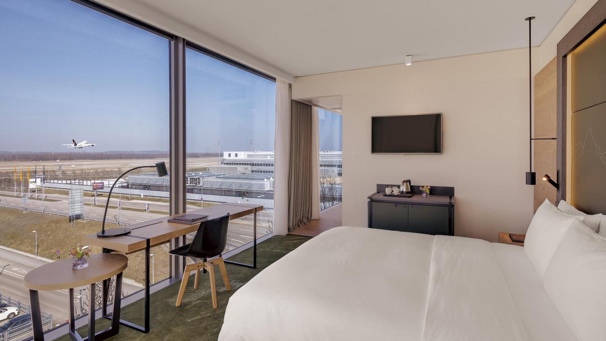 Отель Hilton Munich Airport Обердинг Экстерьер фото The view from the room